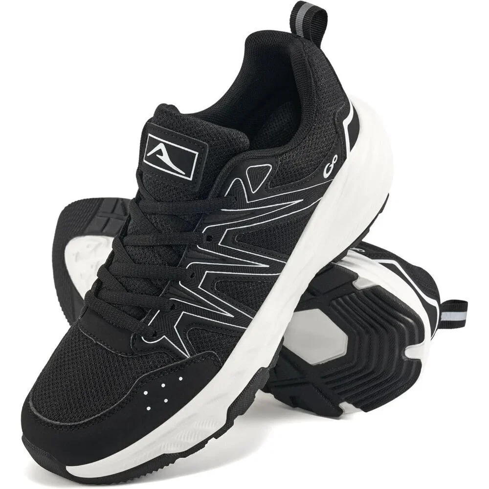 Women's Sneakers Walking Shoes Slip on Cushion Tennis Shoe Workout Gym Black